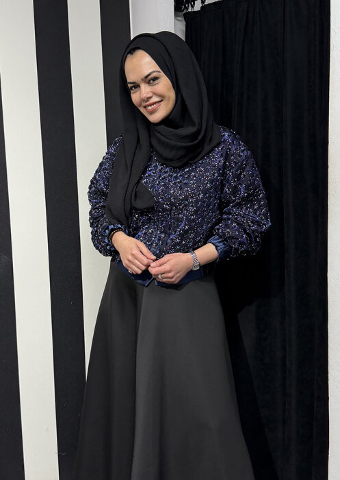 StudioNish Boncuklu Mini Ceket LACİVERT - 4