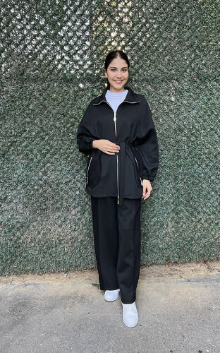 StudioNish Çift Fermuarlı Scuba Takım SİYAH - 2