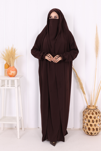 StudioNish Cilbab Abaya KAHVE - 3