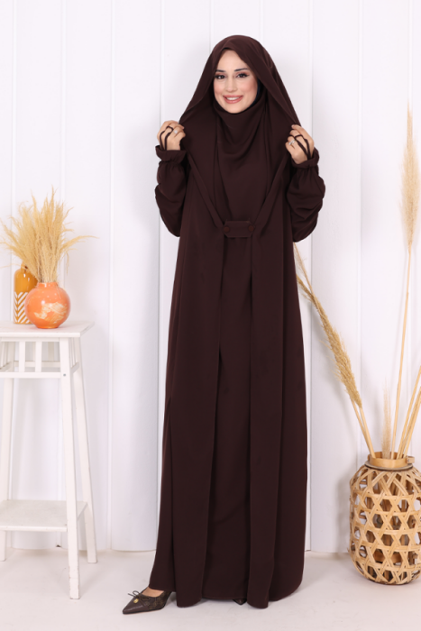 StudioNish Cilbab Abaya KAHVE - 2