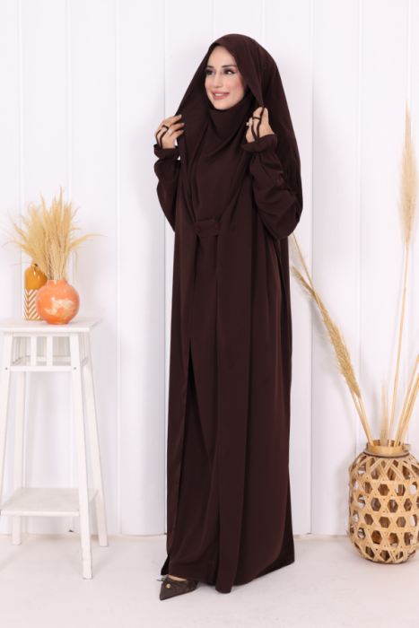 StudioNish Cilbab Abaya KAHVE - 4