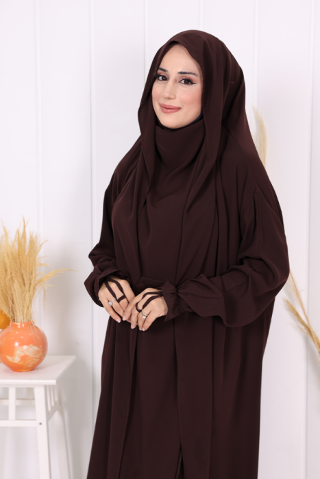 StudioNish Cilbab Abaya KAHVE - 6