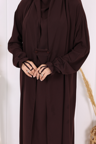 StudioNish Cilbab Abaya KAHVE - 7