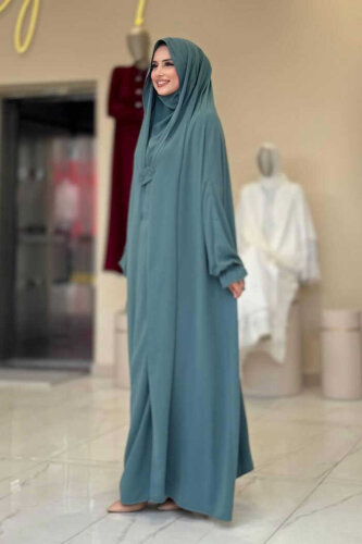 StudioNish Cilbab Abaya MİNT - 4