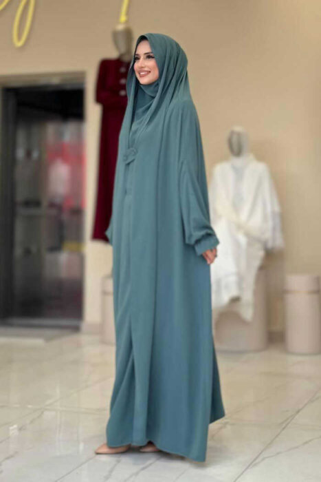 StudioNish Cilbab Abaya MİNT - 4