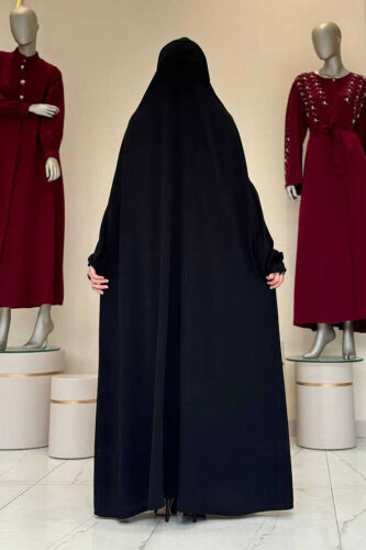 StudioNish Cilbab Abaya SİYAH - 3
