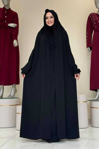 StudioNish Cilbab Abaya SİYAH - STUDIO NİSH