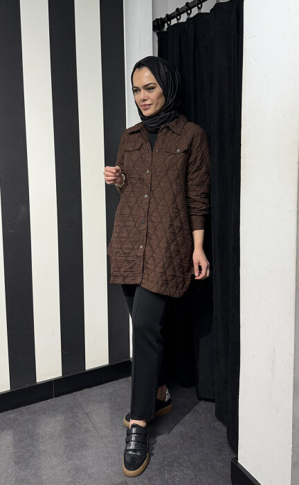 StudioNish Clasy Gömlek KAHVERENGİ - 1