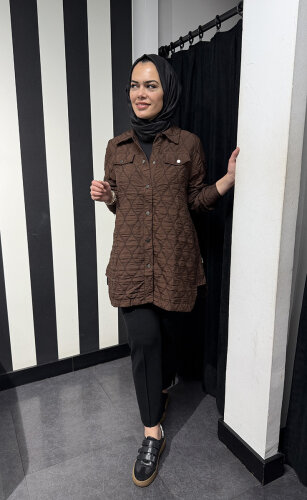 StudioNish Clasy Gömlek KAHVERENGİ - 3