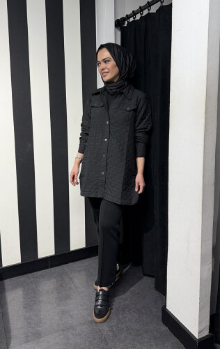 StudioNish Clasy Gömlek SİYAH - 2