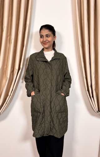 StudioNish Kapitone Trenç HAKİ