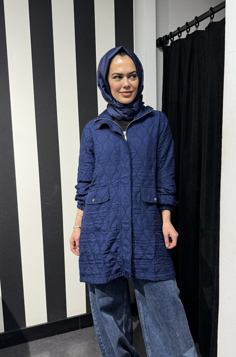 StudioNish Kapitone Trenç LACİVERT - 1