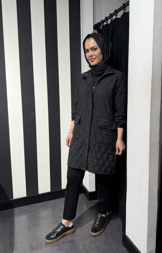 StudioNish Kapitone Trenç SİYAH