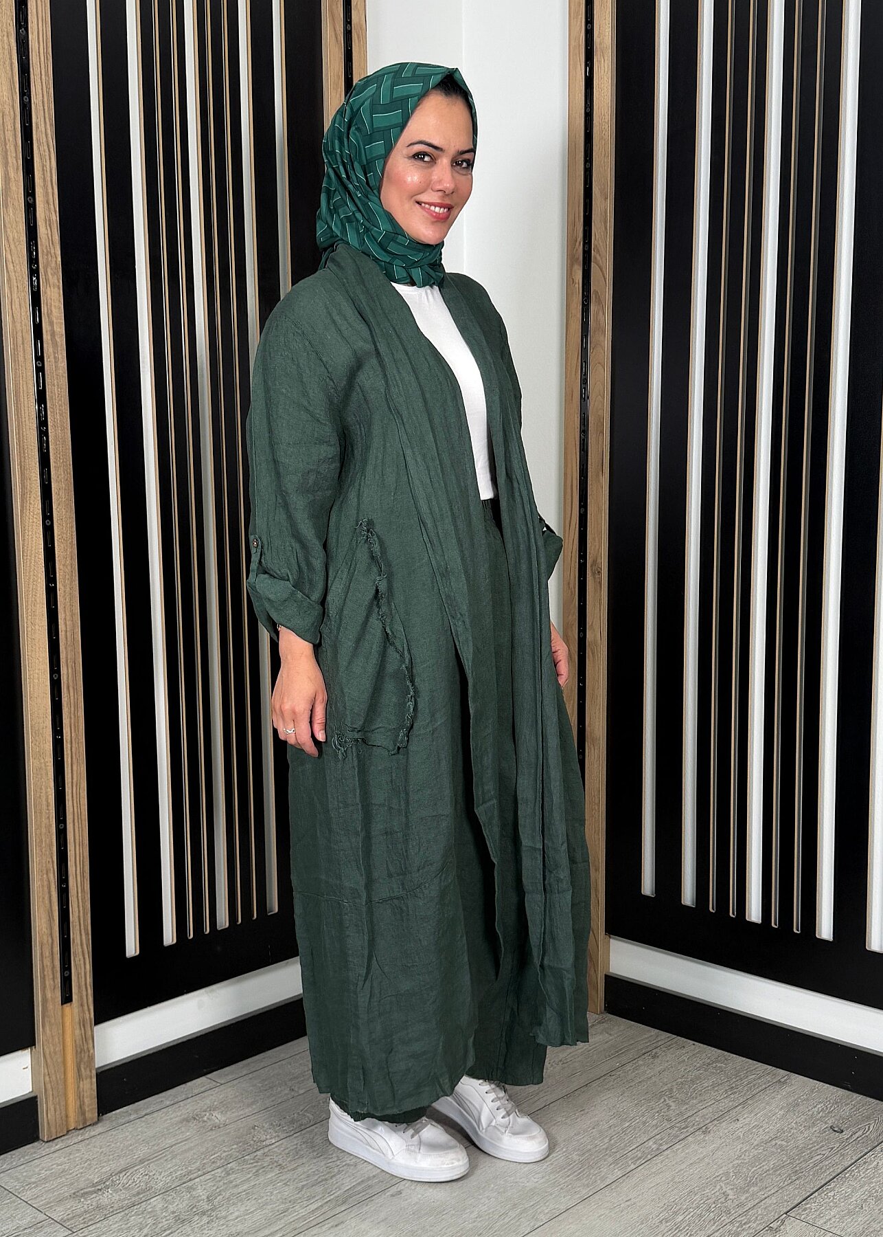 StudioNish Kap+Pantolon Takım YEŞİL - 3