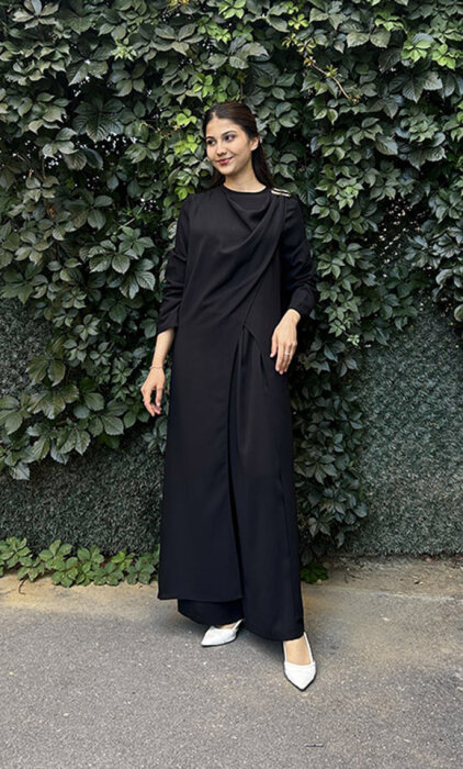 StudioNish Pantolon Tunik Takım SİYAH - 2