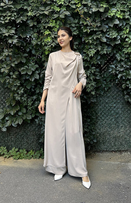 StudioNish Pantolon Tunik Takım VİZON - 3