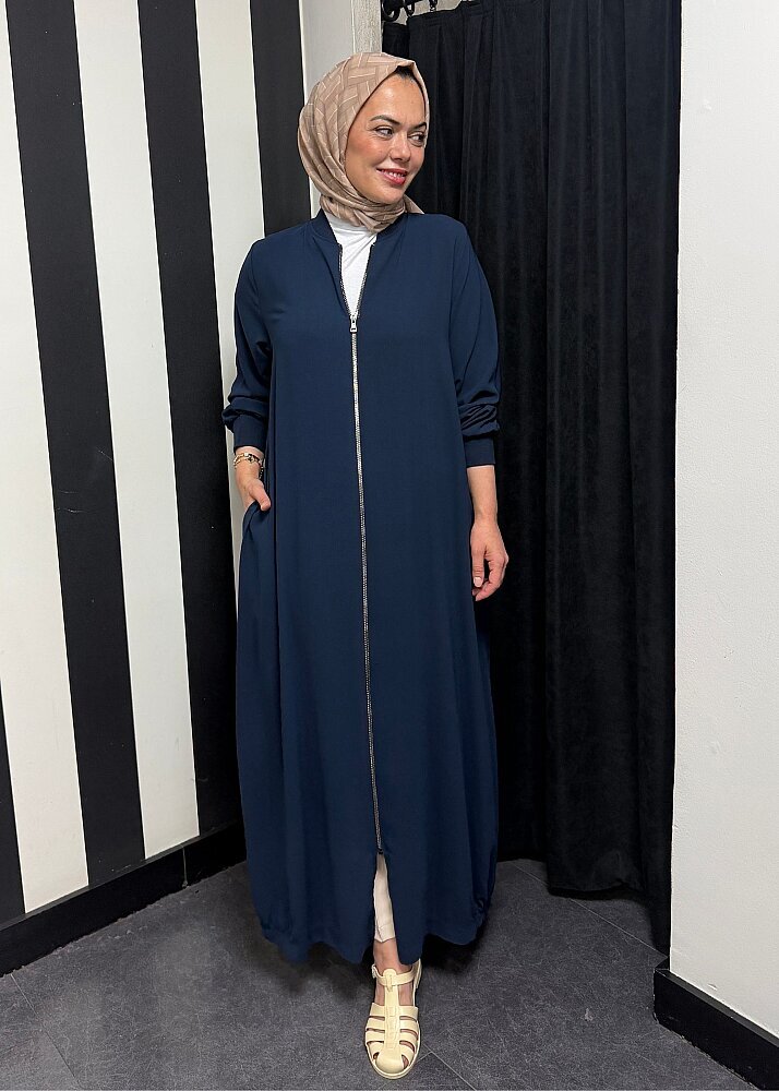 StudioNish Ribanalı Ferace LACİVERT - 3