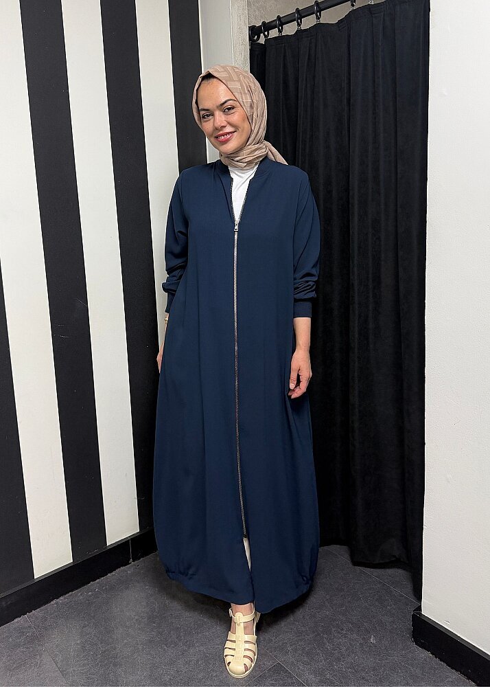 StudioNish Ribanalı Ferace LACİVERT - 4