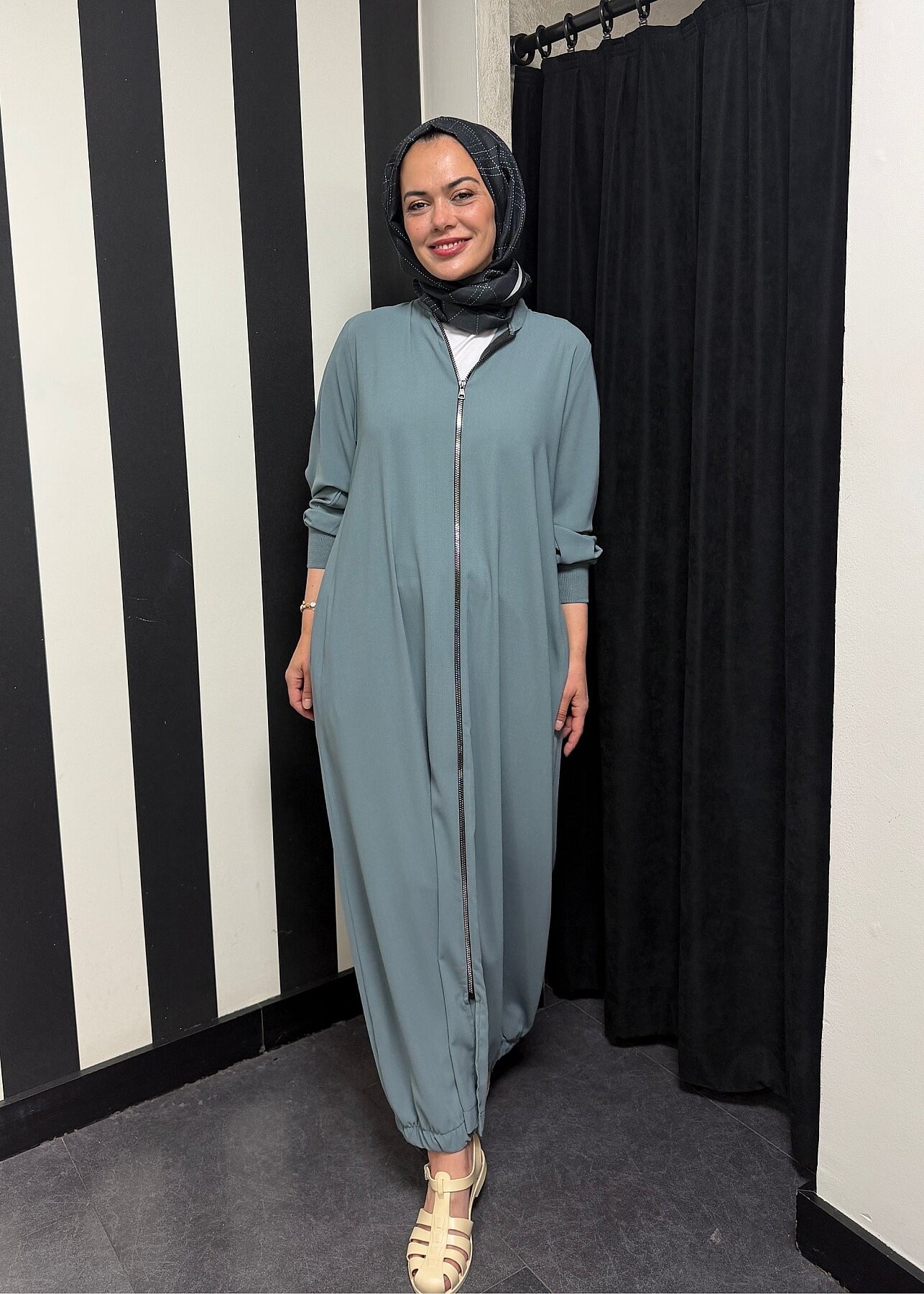 StudioNish Ribanalı Ferace MİNT - 6