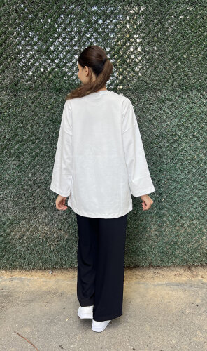 StudioNish Smahs Tshirt BEYAZ - 4