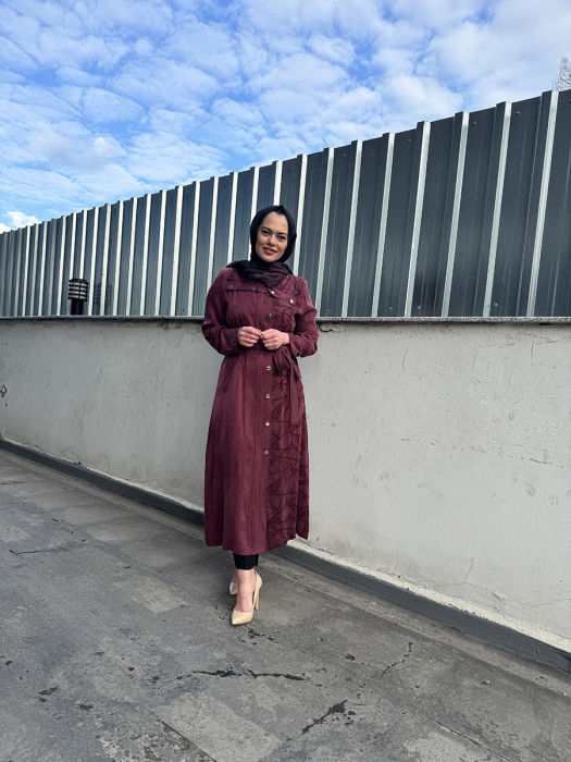 Şükran Çıtçıtlı Cupro Ferace BORDO - 2