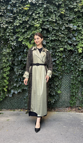 Tdee Haki Organze Kaftan HAKİ - 1