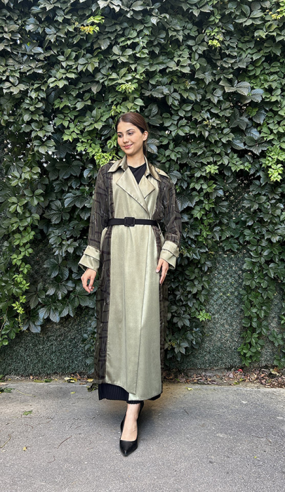 Tdee Haki Organze Kaftan HAKİ - 1