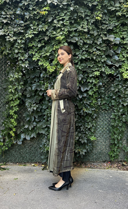 Tdee Haki Organze Kaftan HAKİ - 3