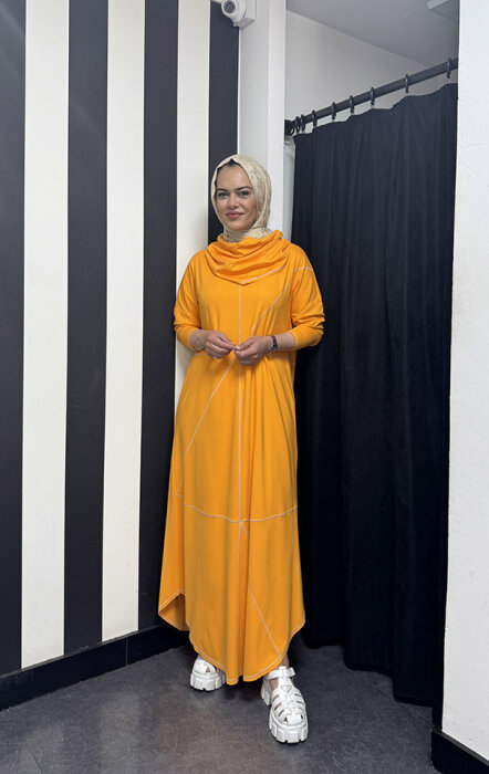 Tdee Karyoka Elbise TURUNCU - 1