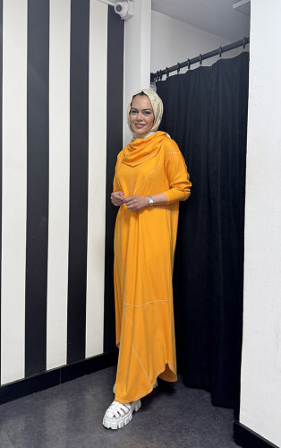 Tdee Karyoka Elbise TURUNCU - 3