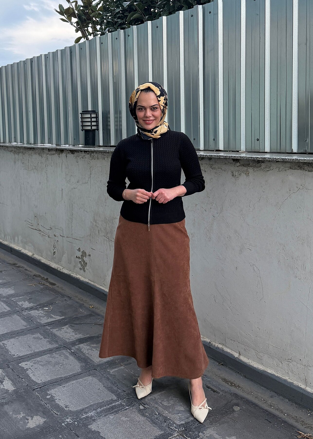 UniQue Basic Fermuar Detaylı Triko Hırka SİYAH - 1
