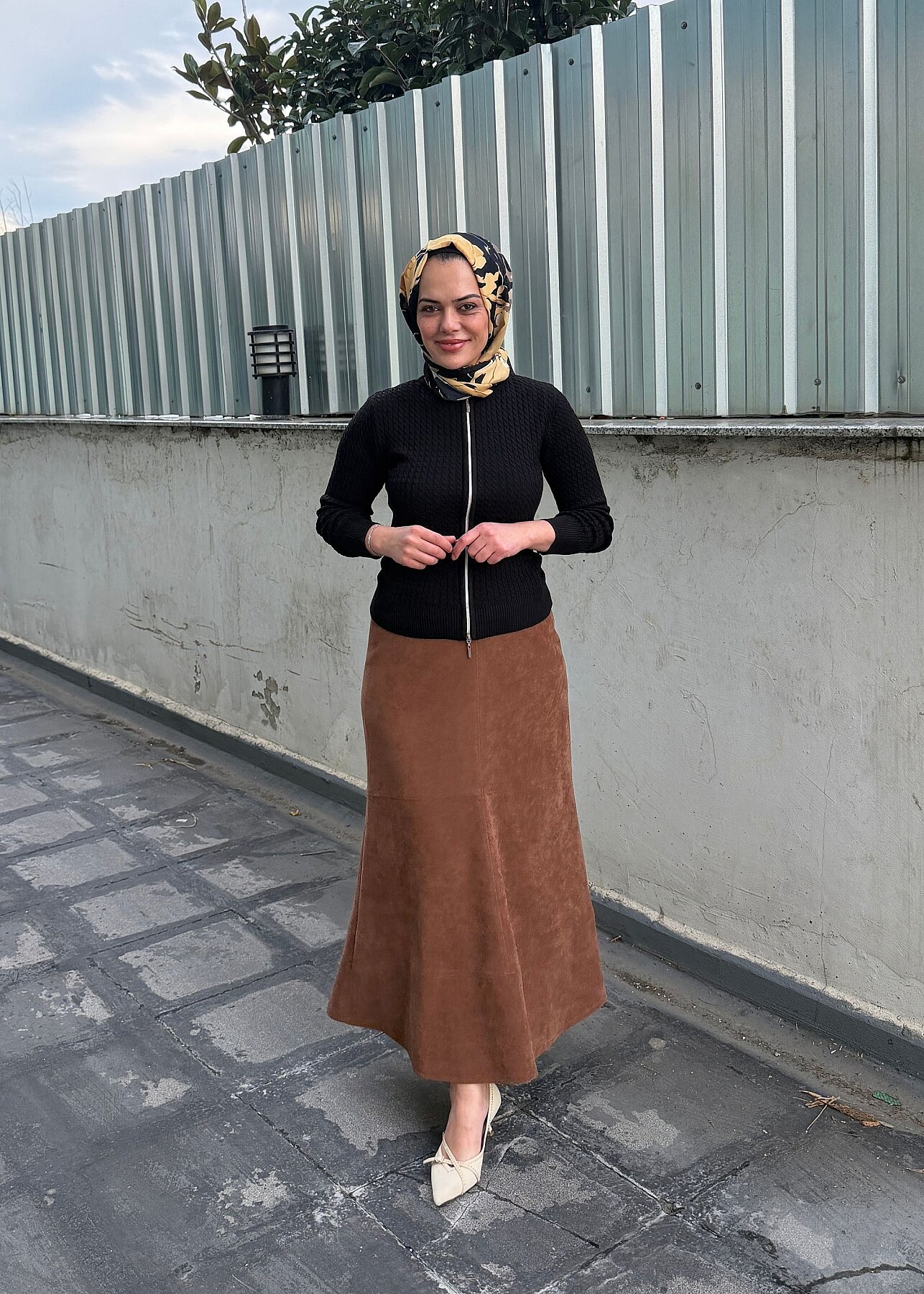 UniQue Basic Fermuar Detaylı Triko Hırka SİYAH - 4