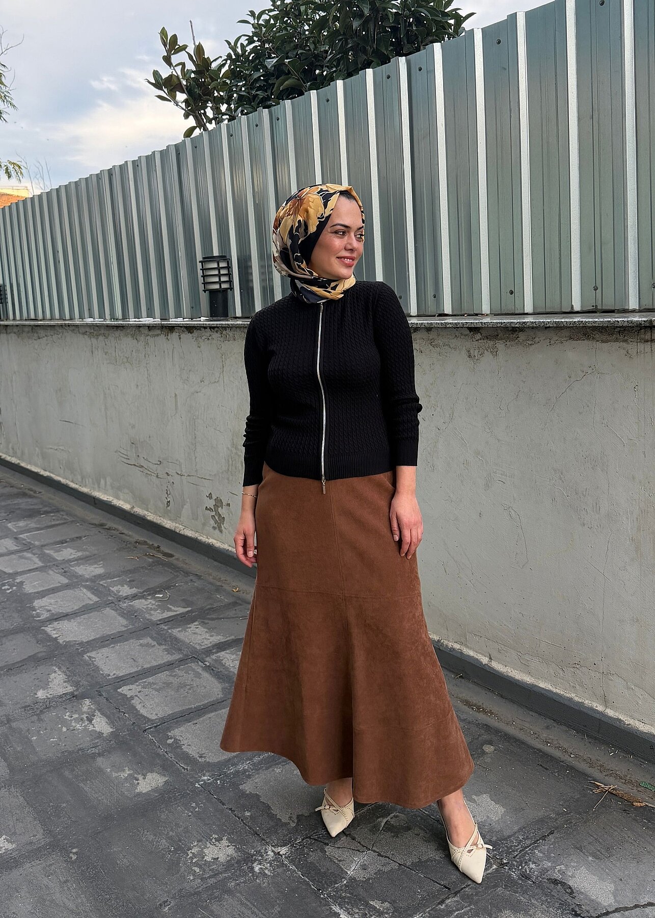 UniQue Basic Fermuar Detaylı Triko Hırka SİYAH - 6