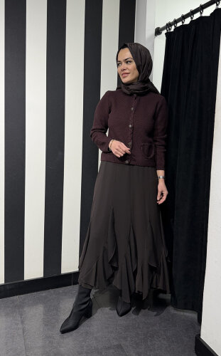 VeNöve Becca Hırka BORDO - 3