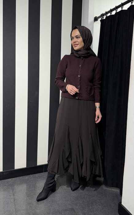 VeNöve Becca Hırka BORDO - 3