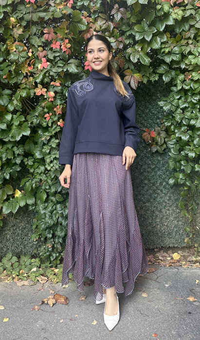 VeNöve Bert Etek Bordo/Mavi - 1