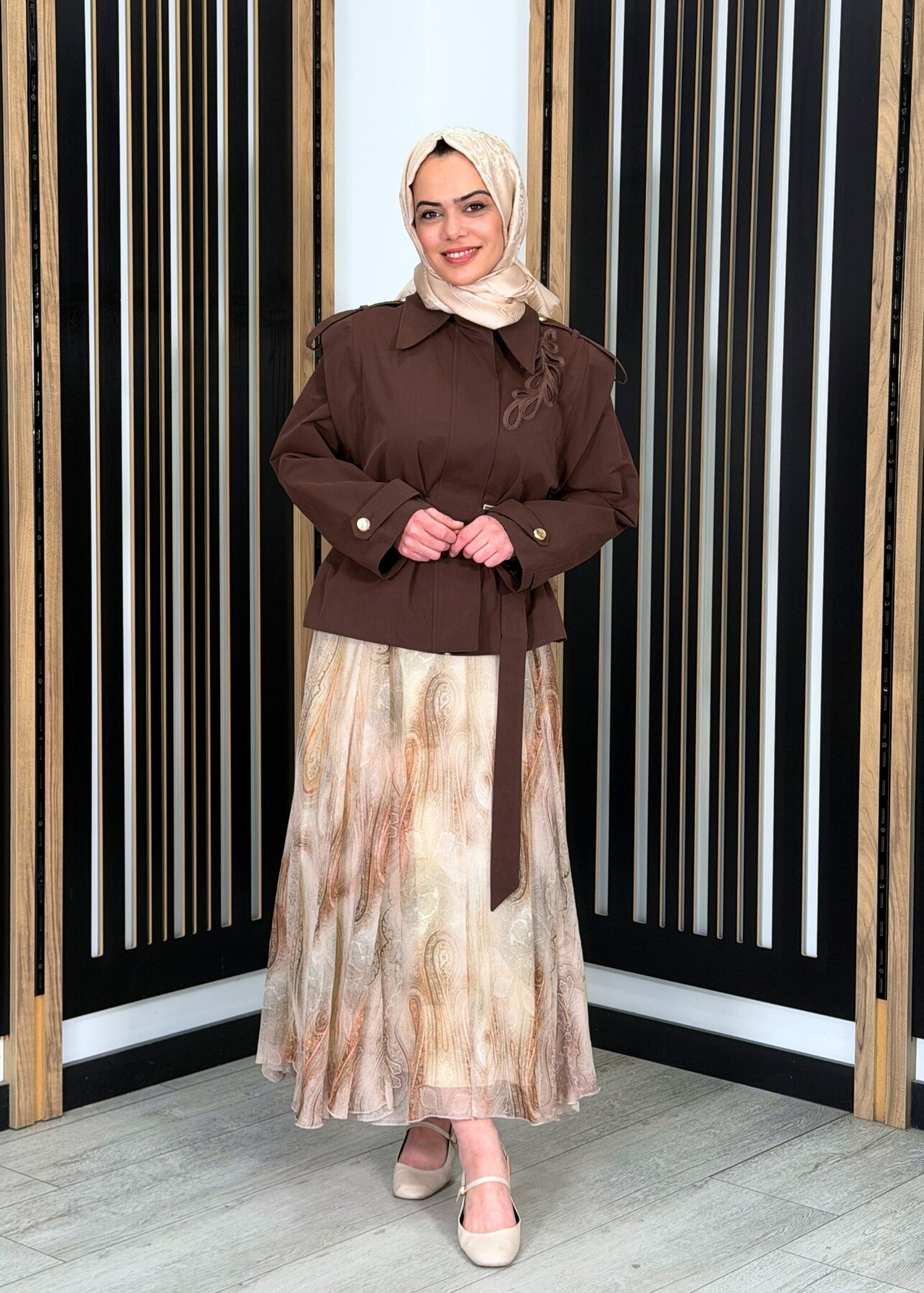 VeNöve Cerny Etek Şal Desen - 1