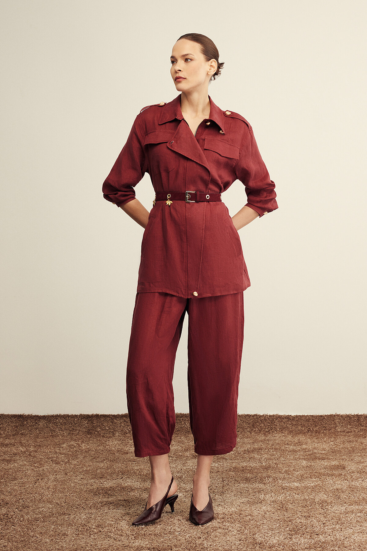 VeNöve Gaia Pantolon KIRMIZI - 1