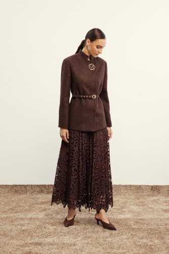 VeNöve Glen Ceket KAHVE - VeNöve