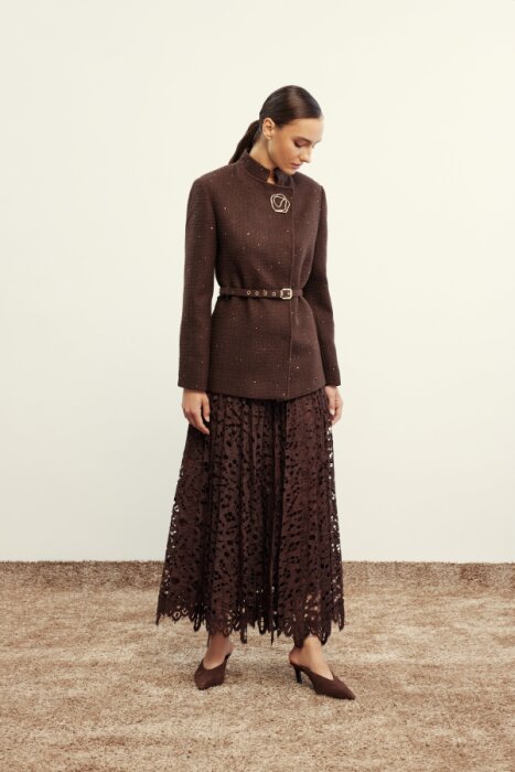 VeNöve Glen Ceket KAHVE - 1