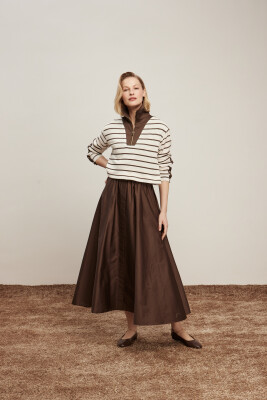 VeNöve Inna Elbise KAHVERENGİ KAHVERENGİ