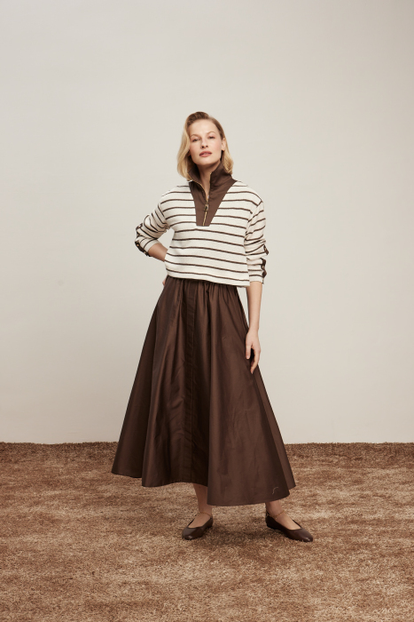 VeNöve Inna Elbise KAHVERENGİ - 1