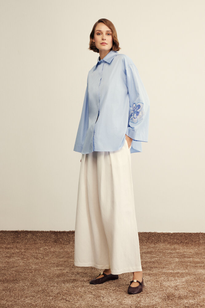 VeNöve İris Gömlek MAVİ