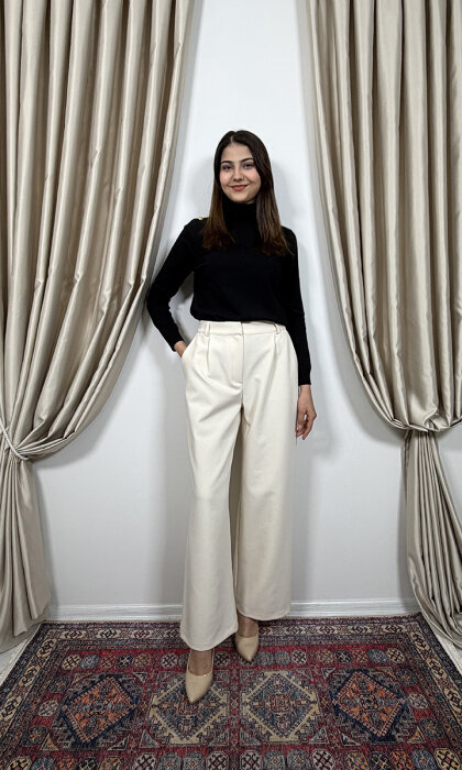 Venöve Ketty Pantolon EKRU - 2