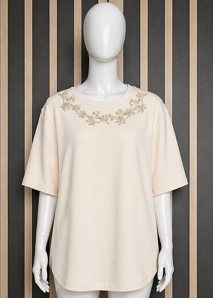 Exquise Lexaa Ö.T-Shirt KREM