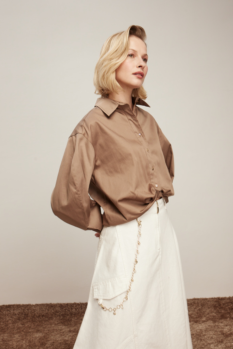 VeNöve Lois Gömlek KAHVERENGİ - 2