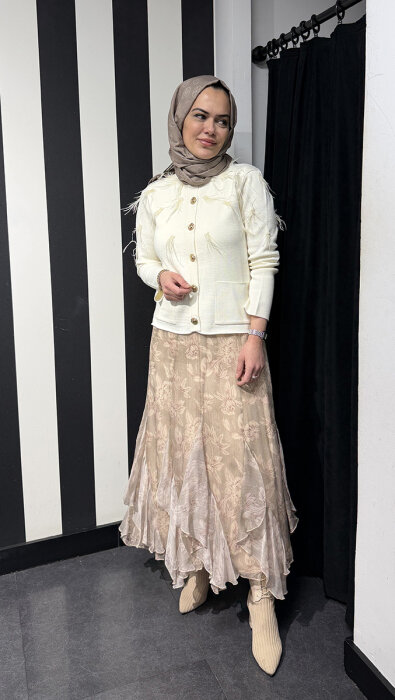 VeNöve Misa Hırka EKRU - 2