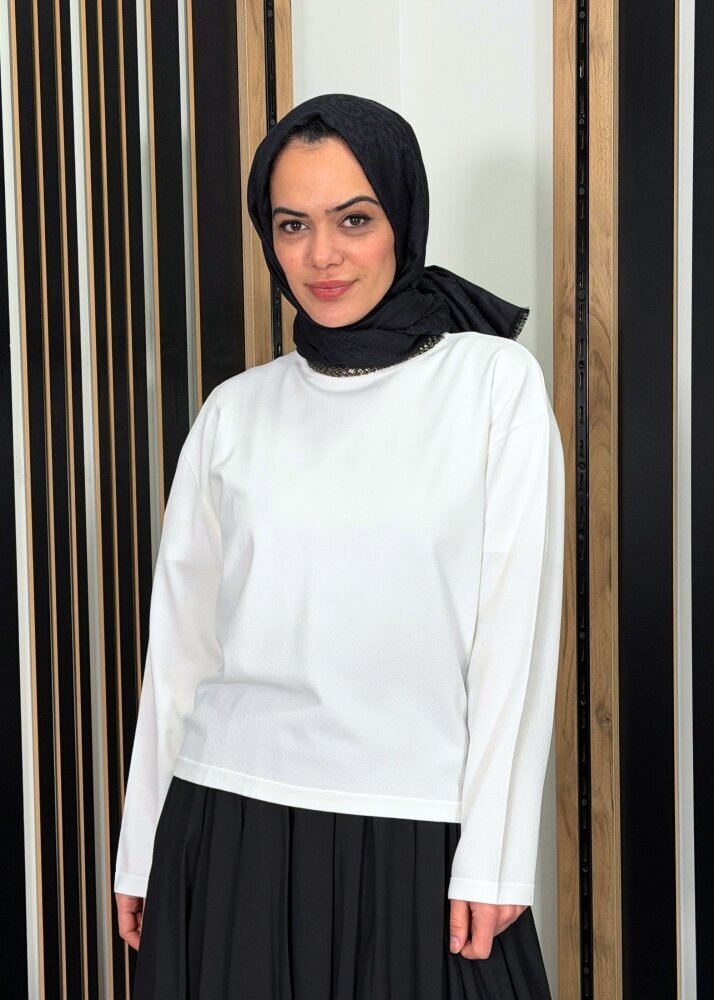 VeNöve Myles Bluz BEYAZ