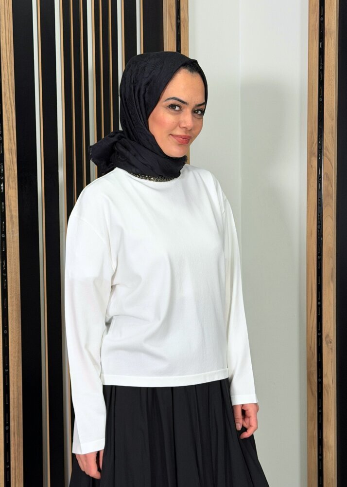 VeNöve Myles Bluz BEYAZ - 2