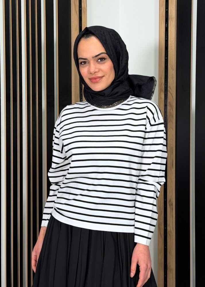 VeNöve Myles Bluz Çizgili - 3